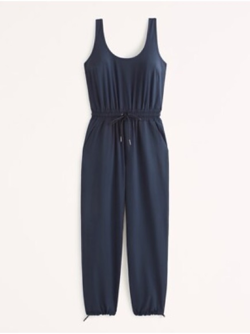 Abercrombie & Fitch Black Traveler Drawstring Tank Jumpsuit